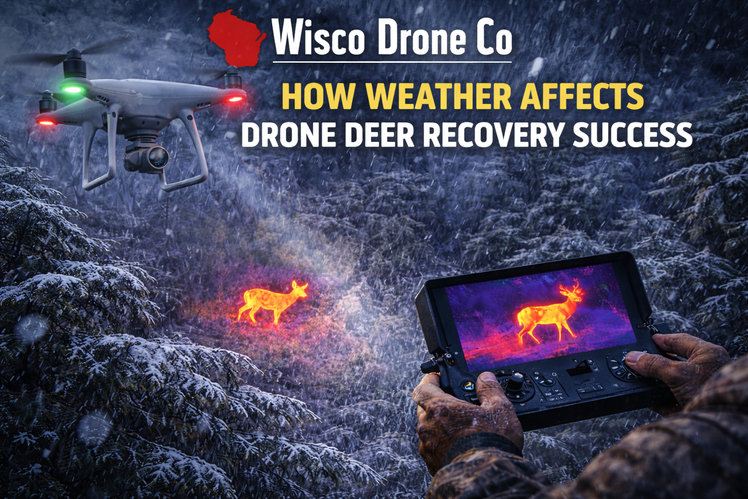 How Weather Affects Thermal Drone Deer Recovery | Wisco Drone Co